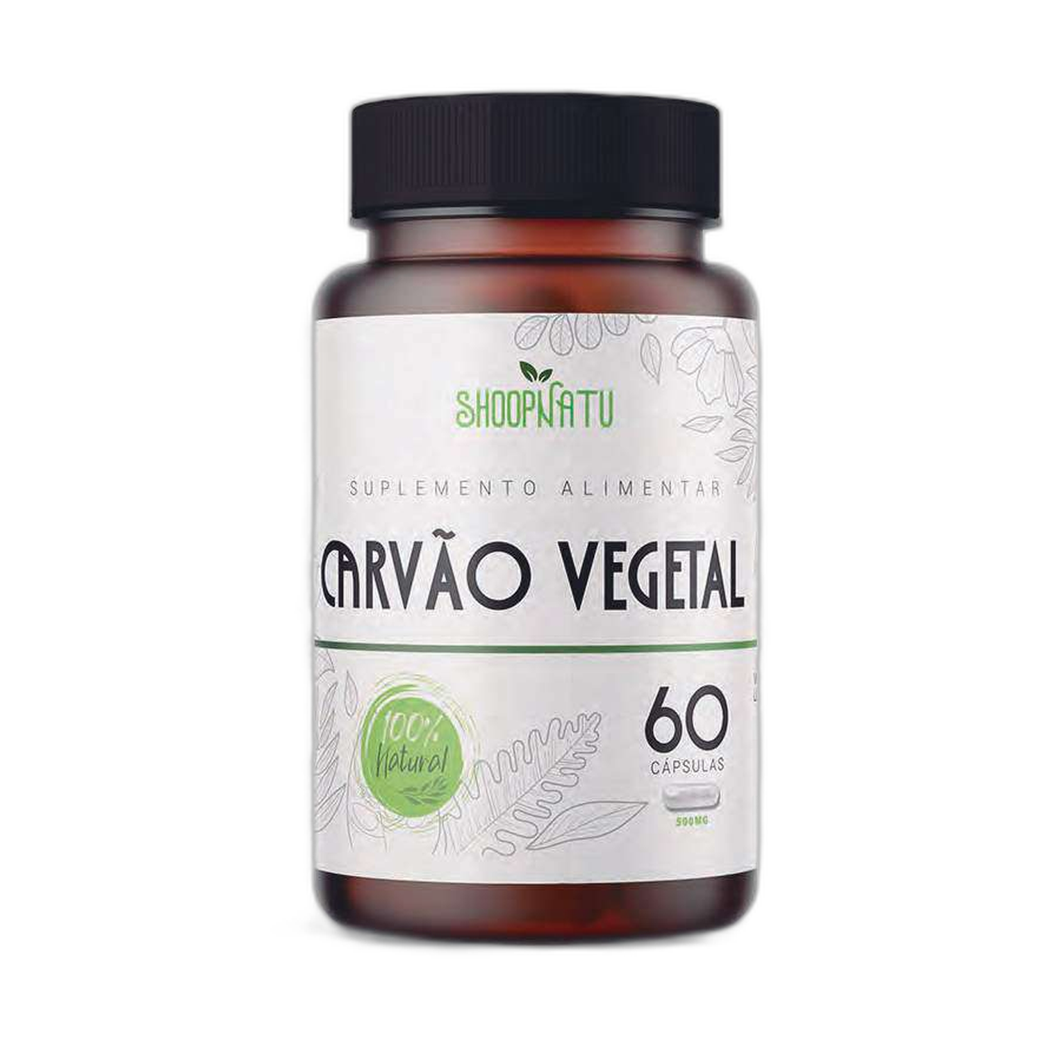 CARVÃO VEGETAL - 60 CAPS 500MG