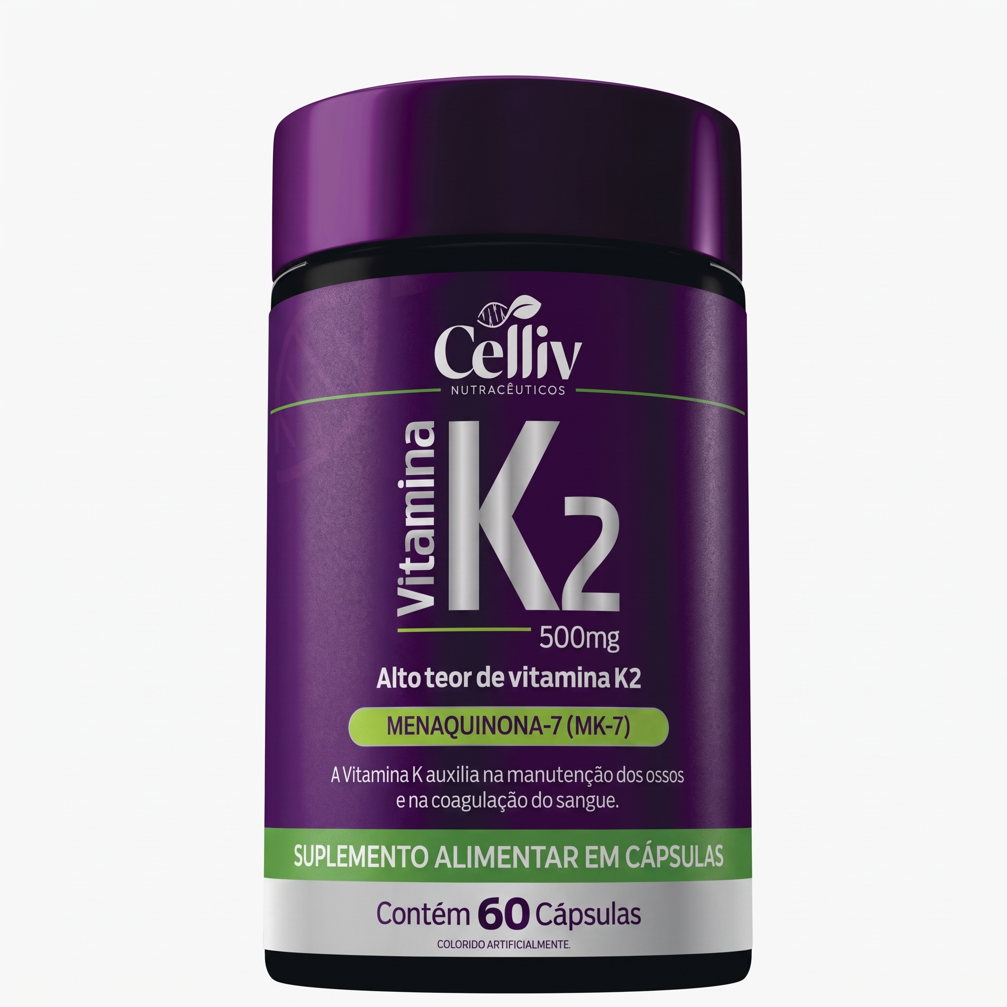 VITAMINA K2 60 CAPS 500 MG - CELLIV