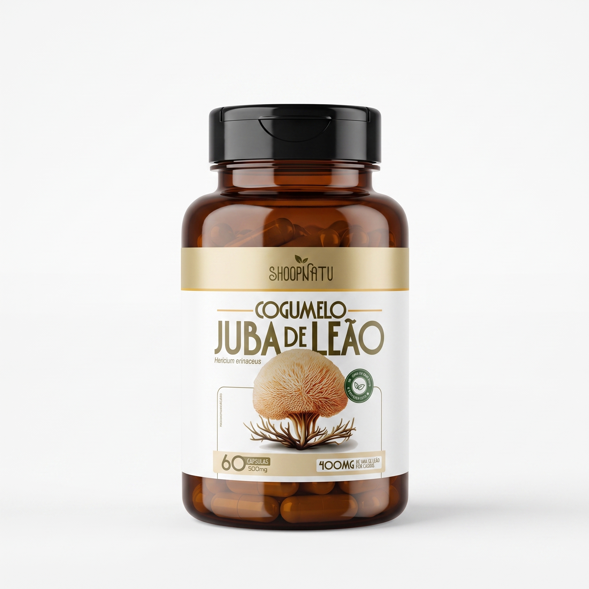 COGUMELO JUBA DE LEÃO 60CAPS 500MG