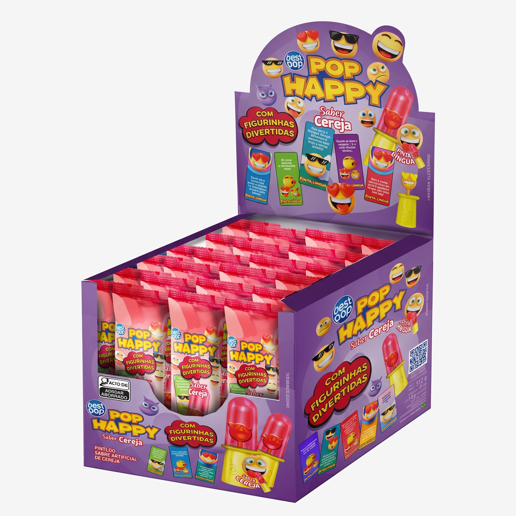 POP HAPPY CEREJA 18X14G