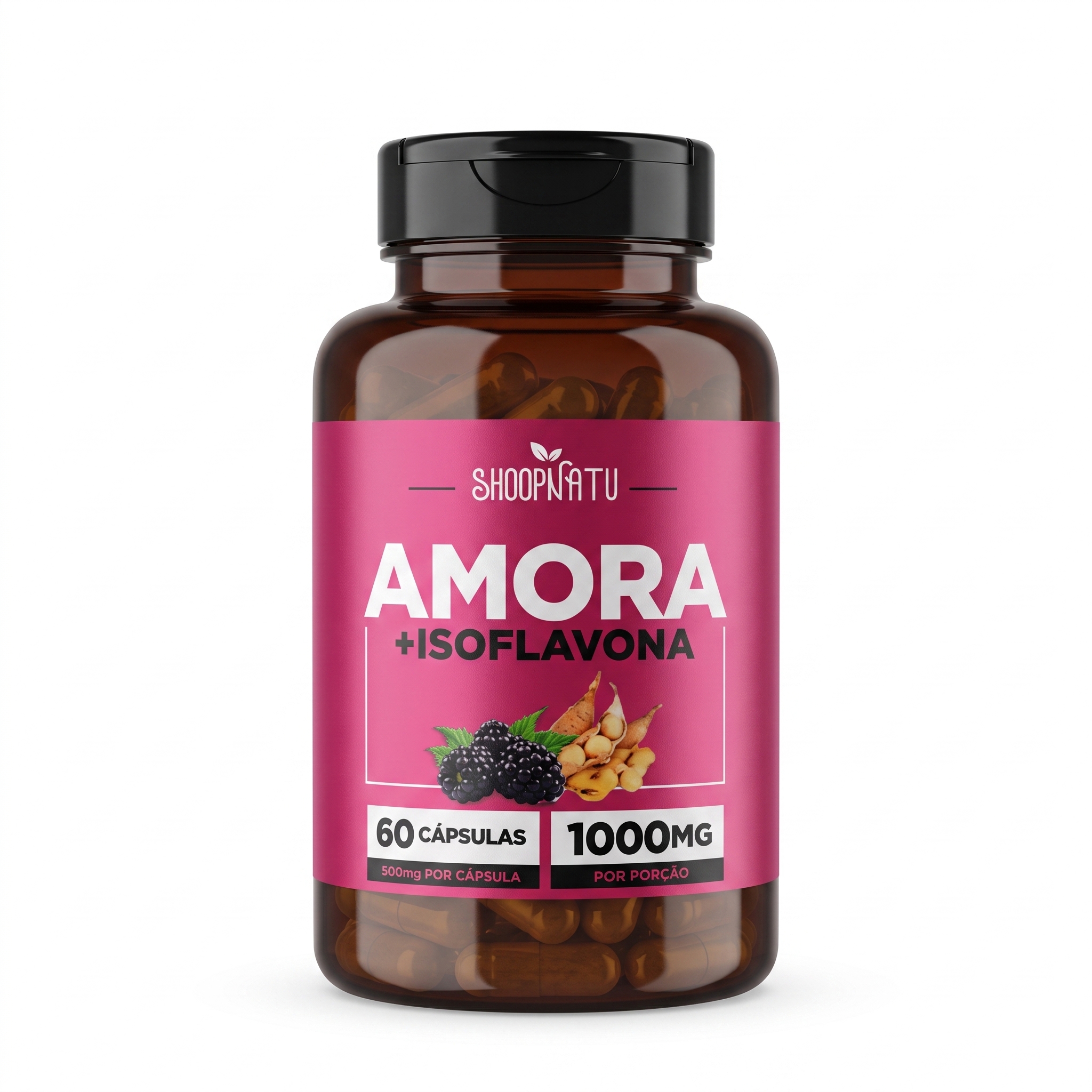 AMORA COM ISOFLAVONA 60 CPS 1000MG