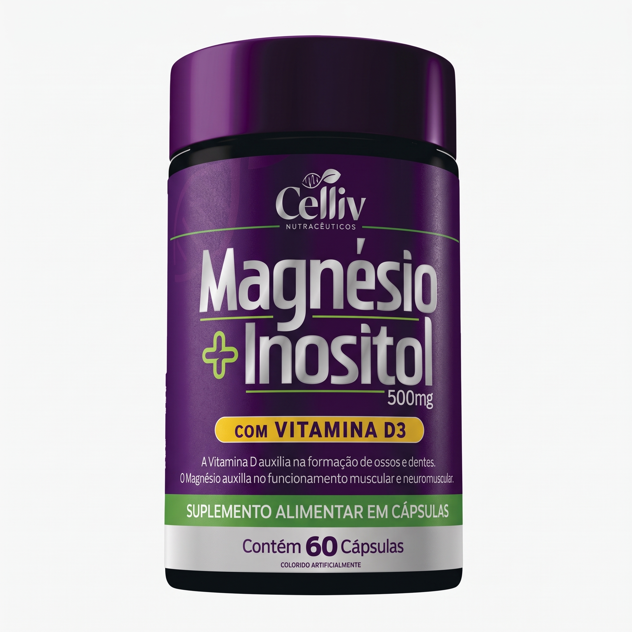 MAGNESIO INOSITOL 60 CAPS 500 MG - CEL
