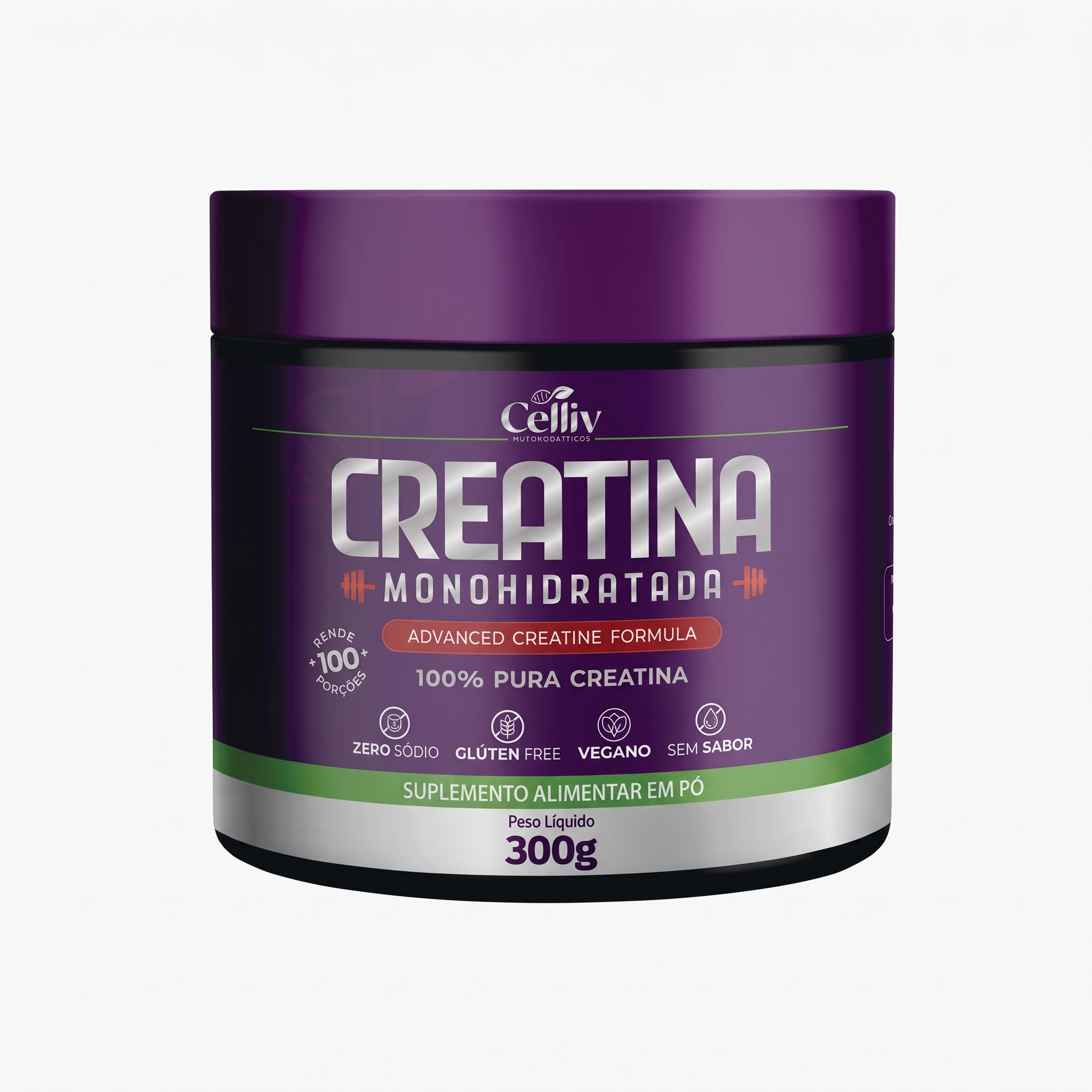 CREATINA MONOHIDRATADA 300 G - CELLIV