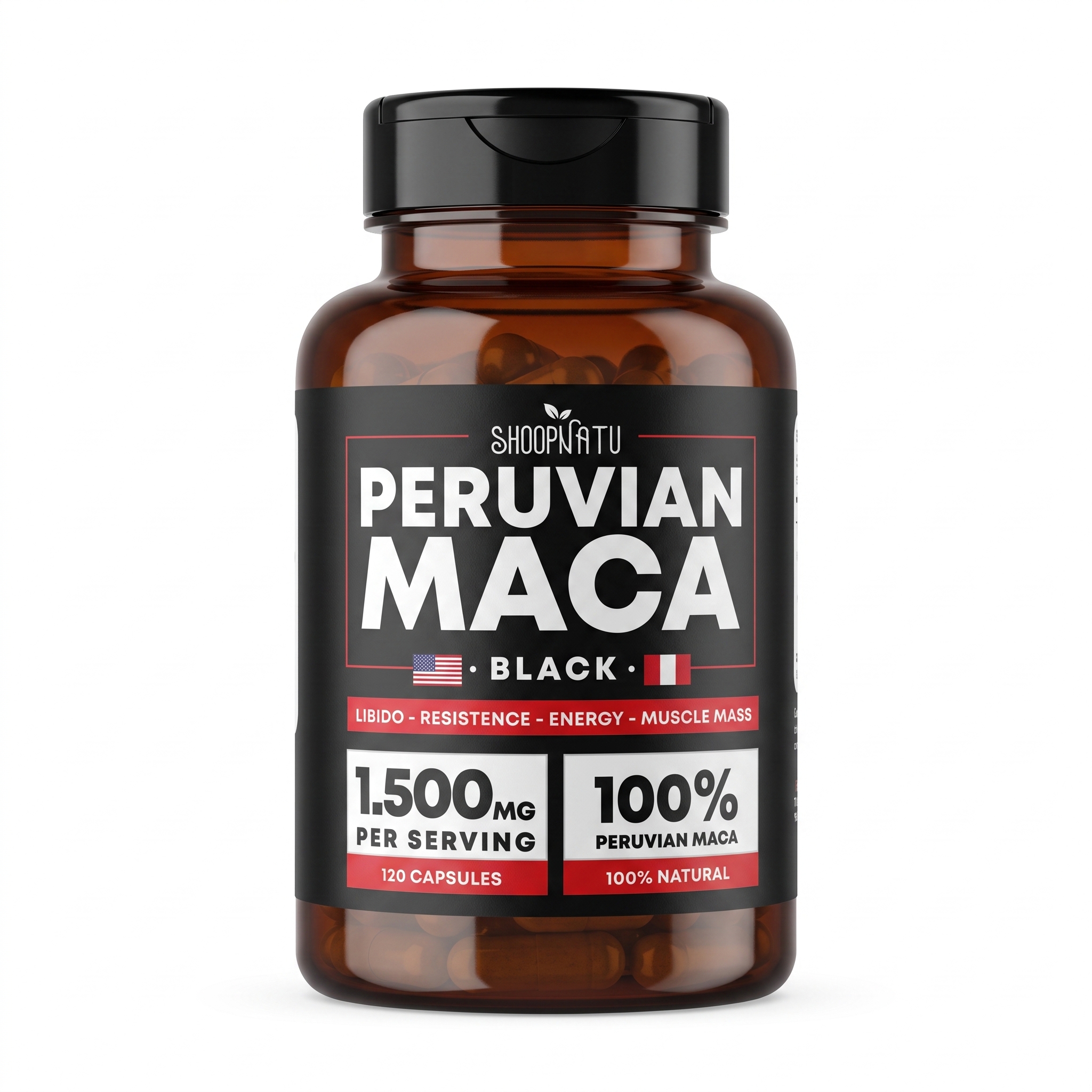MACA PERUANA IMPORTADA PREMIUM 120 CPS 500MG